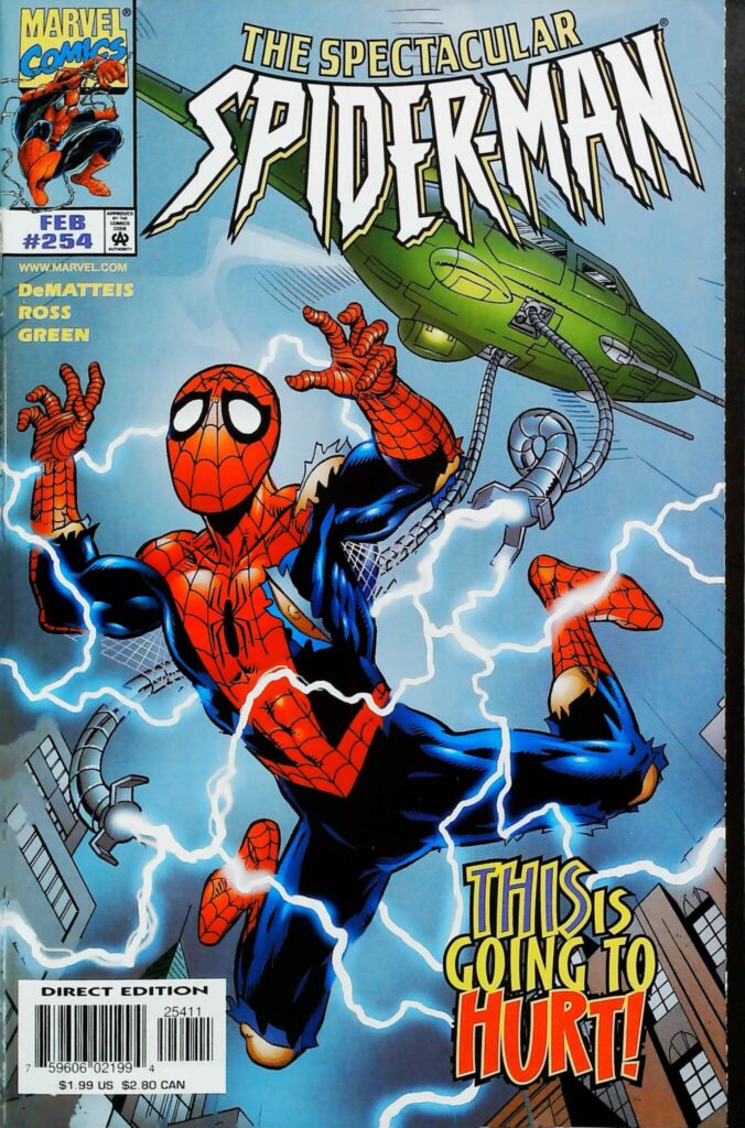 Spectacular Spider-Man #254, vue de l'exemplaire