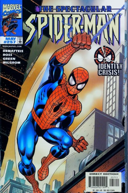 Couverture de SPECTACULAR SPIDER-MAN (1976) #257 - par Atomic Paintbrush - lecubeacomics.com