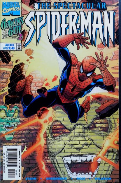 Couverture de SPECTACULAR SPIDER-MAN (1976) #260 - par Atomic Paintbrush - lecubeacomics.com