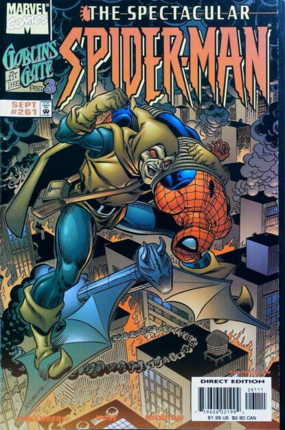 Couverture de SPECTACULAR SPIDER-MAN (1976) #261 - par John Romita - lecubeacomics.com