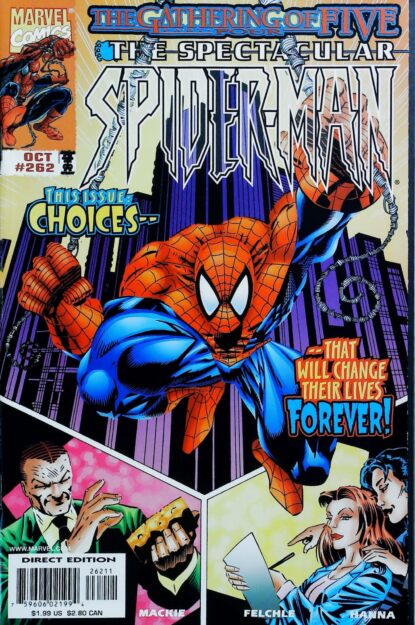 Couverture de SPECTACULAR SPIDER-MAN (1976) #262 - par Norman Felchle - lecubeacomics.com