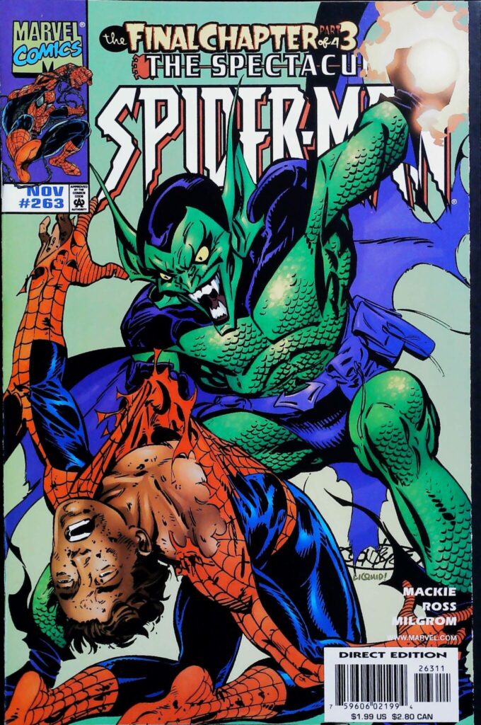 Spectacular Spider-Man #263, vue de l'exemplaire