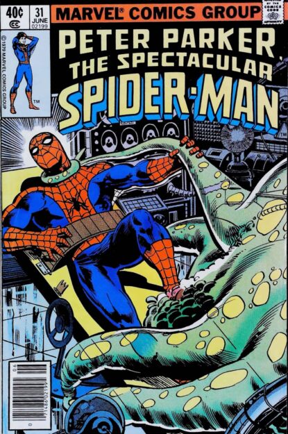 SPECTACULAR SPIDER-MAN (1976) #31 - Marvel - lecubeacomics.com Couverture de SPECTACULAR SPIDER-MAN (1976) #31 - par Keith Pollard - lecubeacomics.com