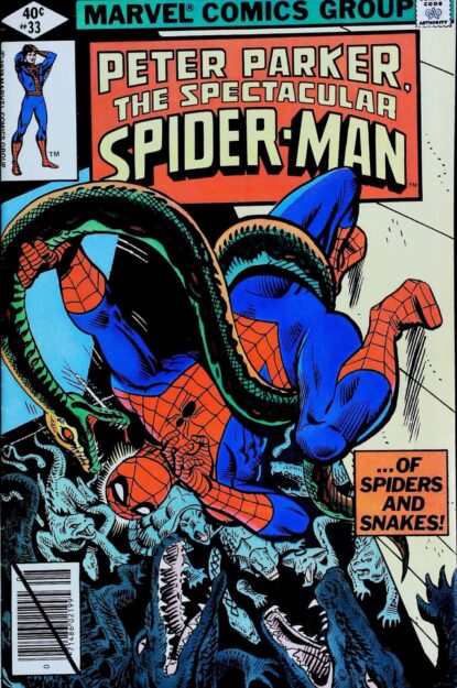 SPECTACULAR SPIDER-MAN (1976) #33 - Marvel - lecubeacomics.com Couverture de SPECTACULAR SPIDER-MAN (1976) #33 - par Al Milgrom - lecubeacomics.com