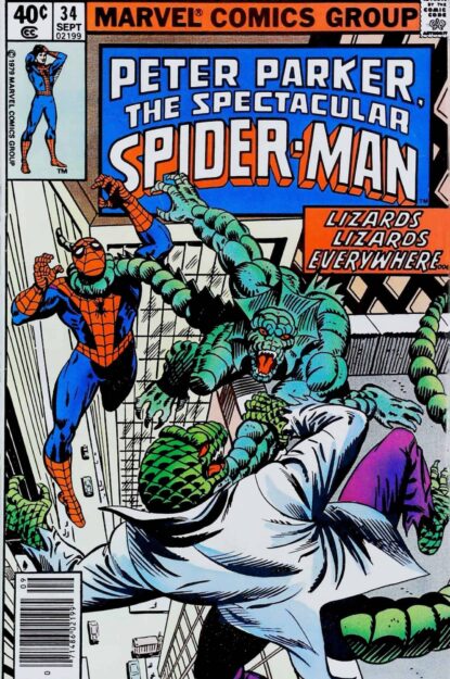 SPECTACULAR SPIDER-MAN (1976) #34 - Marvel - lecubeacomics.com Couverture de SPECTACULAR SPIDER-MAN (1976) #34 - par Al Milgrom - lecubeacomics.com