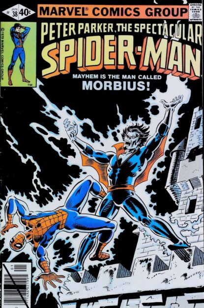 SPECTACULAR SPIDER-MAN (1976) #38 - Marvel - lecubeacomics.com Couverture de SPECTACULAR SPIDER-MAN (1976) #38 - par Al Milgrom - lecubeacomics.com