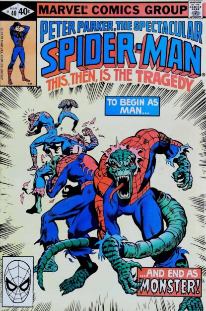 SPECTACULAR SPIDER-MAN (1976) #40 - Marvel - lecubeacomics.com Couverture de SPECTACULAR SPIDER-MAN (1976) #40 - par Al Milgrom - lecubeacomics.com