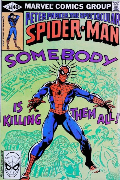 Couverture de SPECTACULAR SPIDER-MAN (1976) #44 - par Al Milgrom - lecubeacomics.com