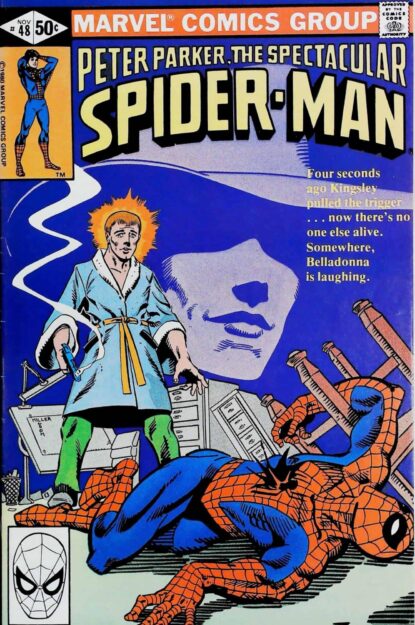 Couverture de SPECTACULAR SPIDER-MAN (1976) #48 - par Frank Miller - lecubeacomics.com