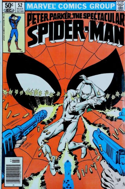 SPECTACULAR SPIDER-MAN (1976) #52 - Marvel - lecubeacomics.com Couverture de SPECTACULAR SPIDER-MAN (1976) #52 - par Frank Miller - lecubeacomics.com