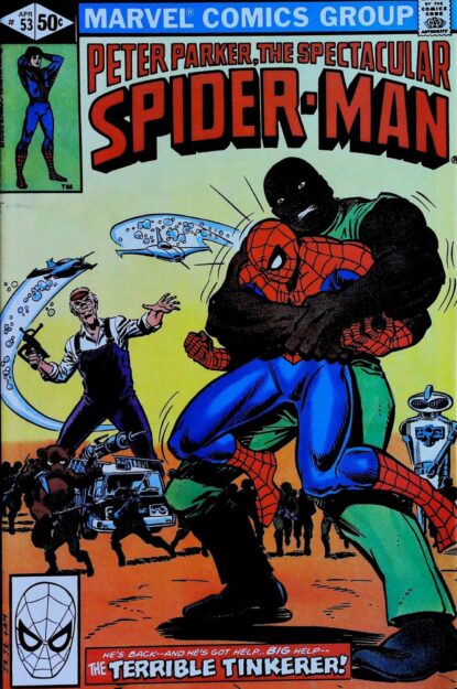 SPECTACULAR SPIDER-MAN (1976) #53 - Marvel - lecubeacomics.com Couverture de SPECTACULAR SPIDER-MAN (1976) #53 - par John Romita Jr. - lecubeacomics.com