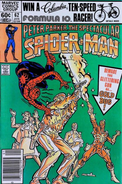 Couverture de SPECTACULAR SPIDER-MAN (1976) #62 - par Ed Hannigan - lecubeacomics.com