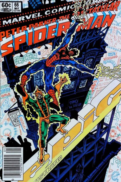 Couverture de SPECTACULAR SPIDER-MAN (1976) #66 - par Ed Hannigan - lecubeacomics.com