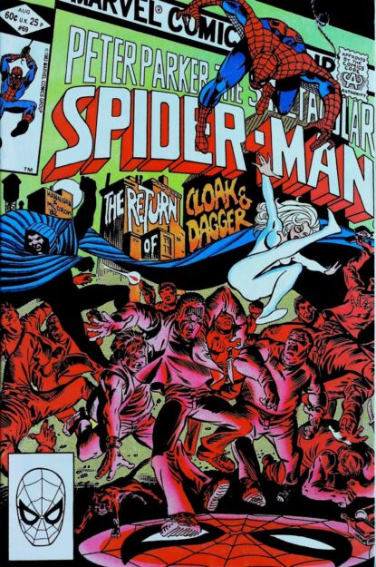 Couverture de SPECTACULAR SPIDER-MAN (1976) #69 - par Ed Hannigan - lecubeacomics.com