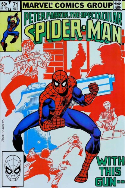 SPECTACULAR SPIDER-MAN (1976) #71 - Marvel - lecubeacomics.com Couverture de SPECTACULAR SPIDER-MAN (1976) #71 - par John Romita Jr. - lecubeacomics.com
