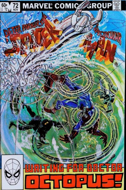 SPECTACULAR SPIDER-MAN (1976) #72 - Marvel - lecubeacomics.com Couverture de SPECTACULAR SPIDER-MAN (1976) #72 - par Ed Hannigan - lecubeacomics.com