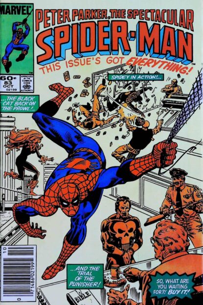 Couverture de SPECTACULAR SPIDER-MAN (1976) #83 - par Greg LaRocque - lecubeacomics.com