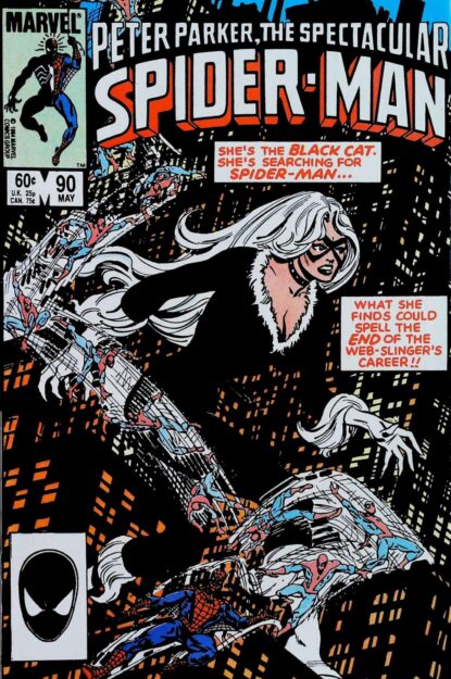 Couverture de SPECTACULAR SPIDER-MAN (1976) #90 - par Al Milgrom - lecubeacomics.com