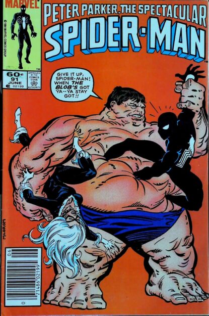 SPECTACULAR SPIDER-MAN (1976) #91 - Marvel - lecubeacomics.com Couverture de SPECTACULAR SPIDER-MAN (1976) #91 - par Al Milgrom - lecubeacomics.com