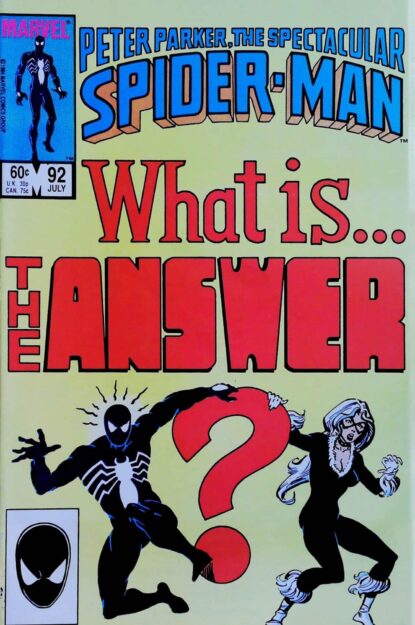 SPECTACULAR SPIDER-MAN (1976) #92 - Marvel - lecubeacomics.com Couverture de SPECTACULAR SPIDER-MAN (1976) #92 - par Al Milgrom - lecubeacomics.com