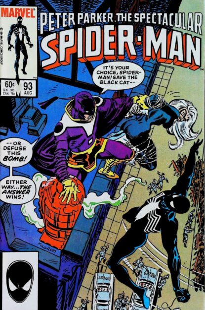 SPECTACULAR SPIDER-MAN (1976) #93 - Marvel - lecubeacomics.com Couverture de SPECTACULAR SPIDER-MAN (1976) #93 - par Al Milgrom - lecubeacomics.com