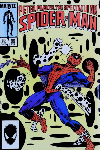 SPECTACULAR SPIDER-MAN (1976) #99 - Marvel - lecubeacomics.com Couverture de SPECTACULAR SPIDER-MAN (1976) #99 - par Al Milgrom - lecubeacomics.com