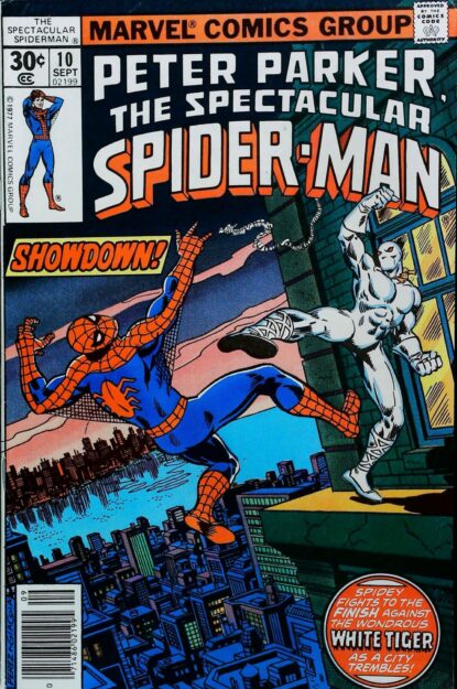 Couverture de SPECTACULAR SPIDER-MAN (1976) #10 - par George Perez - lecubeacomics.com