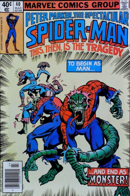 Couverture de SPECTACULAR SPIDER-MAN (1976) #40 - par Al Milgrom - lecubeacomics.com