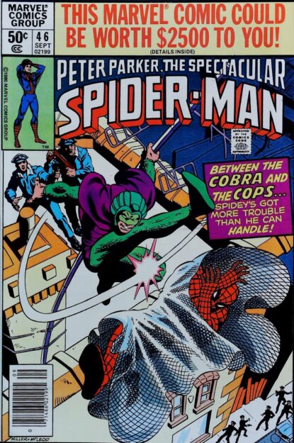 SPECTACULAR SPIDER-MAN (1976) #46 - Marvel - lecubeacomics.com Couverture de SPECTACULAR SPIDER-MAN (1976) #46 - par Frank Miller - lecubeacomics.com