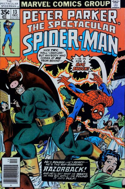 SPECTACULAR SPIDER-MAN (1976) #13 - Marvel - lecubeacomics.com Couverture de SPECTACULAR SPIDER-MAN (1976) #13 - par Sal Buscema - lecubeacomics.com