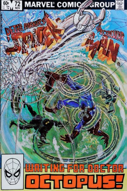 Couverture de SPECTACULAR SPIDER-MAN (1976) #72 - par Ed Hannigan - lecubeacomics.com