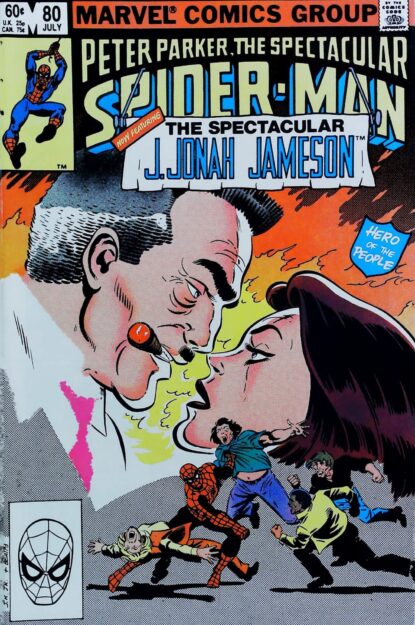 Couverture de SPECTACULAR SPIDER-MAN (1976) #80 - par John Romita Jr. - lecubeacomics.com