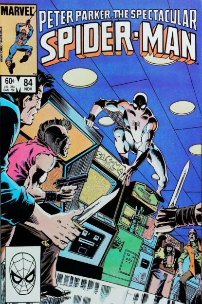 SPECTACULAR SPIDER-MAN (1976) #84 - Marvel - lecubeacomics.com Couverture de SPECTACULAR SPIDER-MAN (1976) #84 - par Dave Simons - lecubeacomics.com