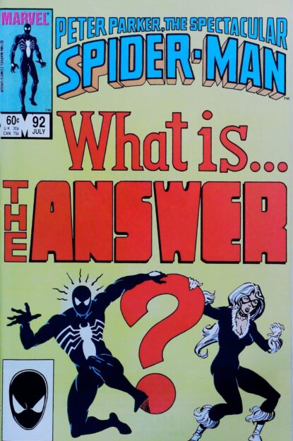 Couverture de SPECTACULAR SPIDER-MAN (1976) #92 - par Al Milgrom - lecubeacomics.com