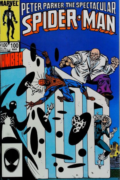 Couverture de SPECTACULAR SPIDER-MAN (1976) #100 - par Al Milgrom - lecubeacomics.com