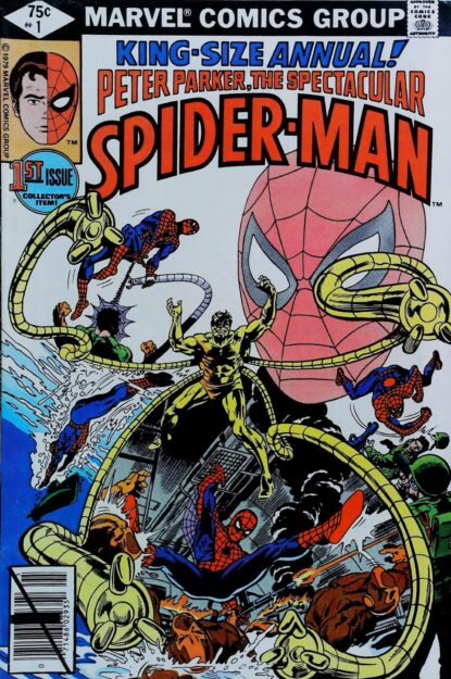 Couverture de SPECTACULAR SPIDER-MAN (1976) ANNUAL #1 - par Rich Buckler - lecubeacomics.com