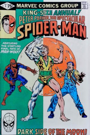 Couverture de SPECTACULAR SPIDER-MAN (1976) ANNUAL #3 - par Alan Weiss - lecubeacomics.com