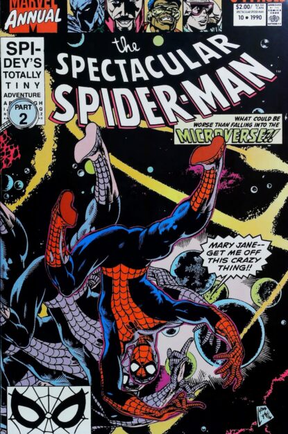 Couverture de SPECTACULAR SPIDER-MAN (1976) ANNUAL #10 - par Steve Lightle - lecubeacomics.com
