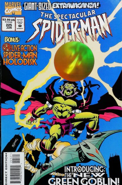 Couverture de SPECTACULAR SPIDER-MAN (1976) #225 VARIANT - par Scott McDaniel - lecubeacomics.com
