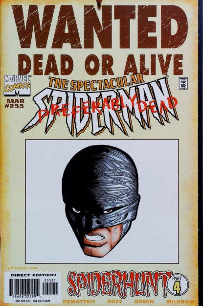 Couverture de SPECTACULAR SPIDER-MAN (1976) #255 VARIANT - par Comicraft - lecubeacomics.com
