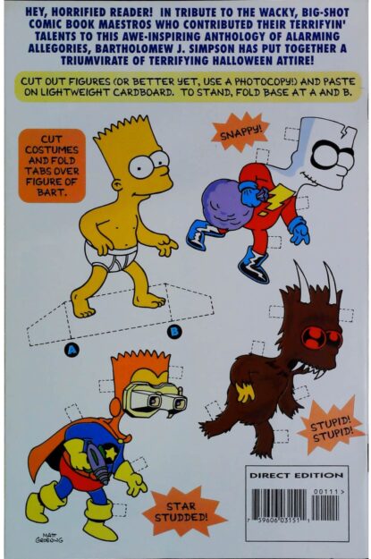 BART SIMPSON'S TREEHOUSE OF HORROR (1995) #1 - Bongo - lecubeacomics.com Couverture de BART SIMPSON'S TREEHOUSE OF HORROR (1995) #1 - par Matt Groening - lecubeacomics.com