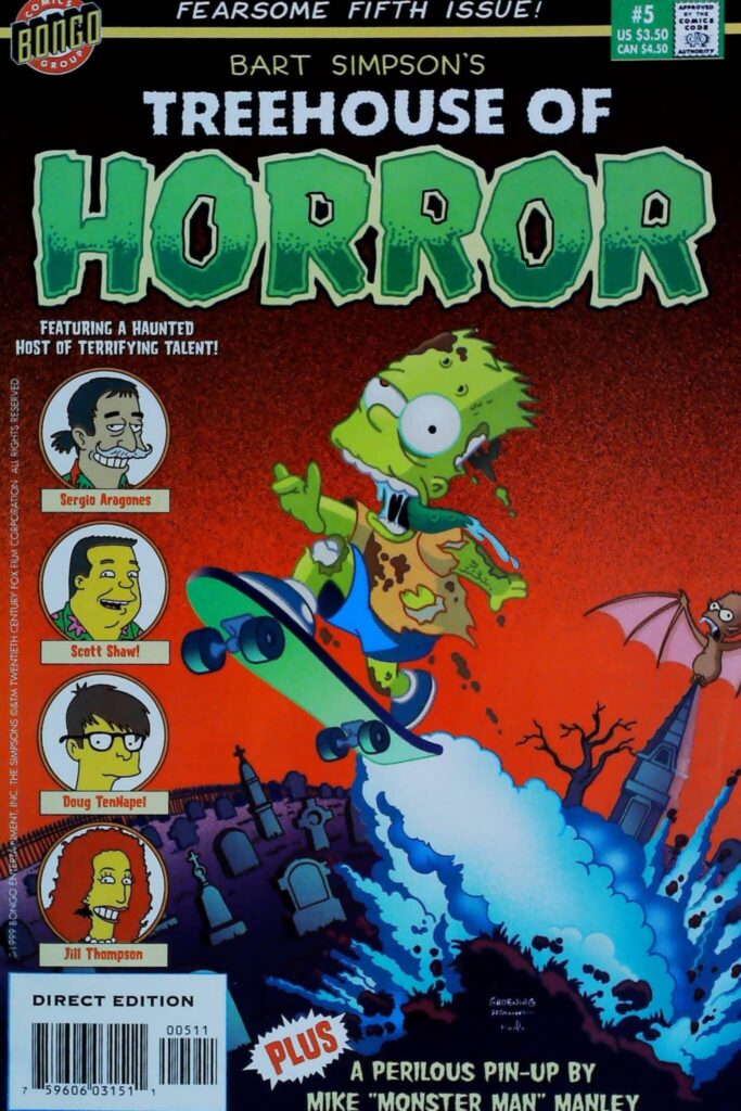 Bart Simpson's Treehouse Of Horror #5, vue de l'exemplaire