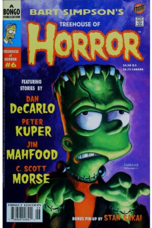 Couverture de BART SIMPSON'S TREEHOUSE OF HORROR (1995) #6 - par Bill Morrison - lecubeacomics.com