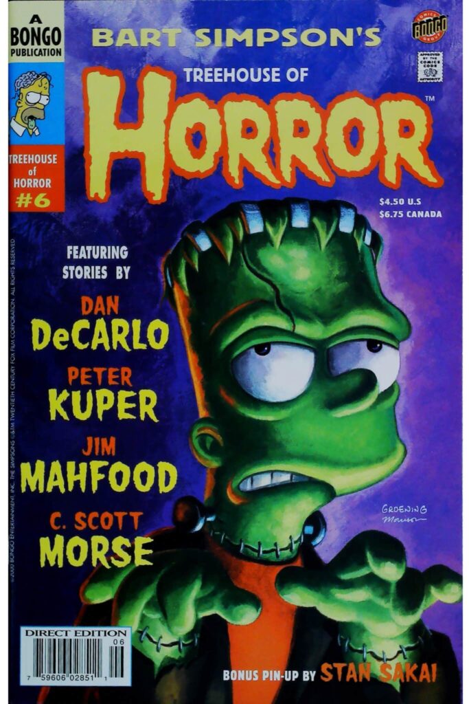 Bart Simpson's Treehouse Of Horror #6, vue de l'exemplaire