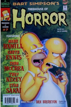 Couverture de BART SIMPSON'S TREEHOUSE OF HORROR (1995) #7 - par Bill Morrison - lecubeacomics.com