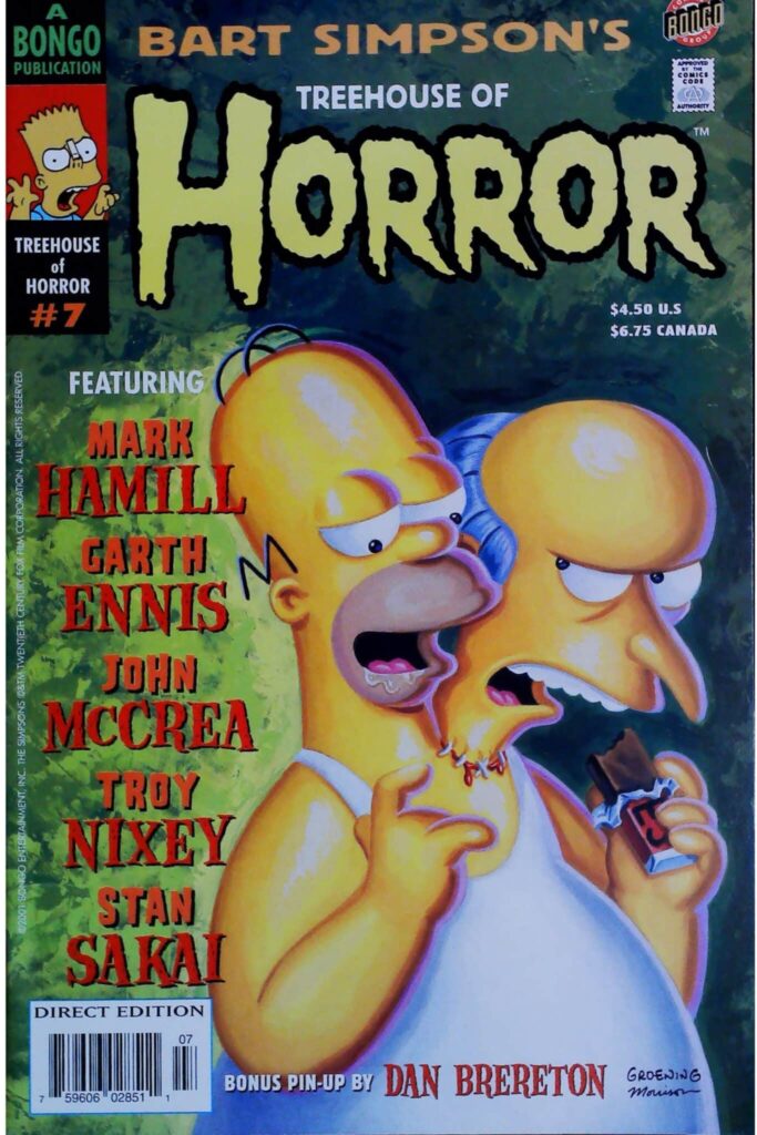 Bart Simpson's Treehouse Of Horror #7, vue de l'exemplaire