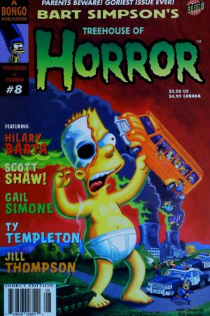 Couverture de BART SIMPSON'S TREEHOUSE OF HORROR (1995) #8 - par Bill Morrison - lecubeacomics.com