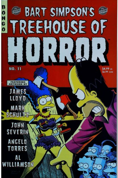 BART SIMPSON'S TREEHOUSE OF HORROR (1995) #11 - Bongo - lecubeacomics.com Couverture de BART SIMPSON'S TREEHOUSE OF HORROR (1995) #11 - par Bill Morrison - lecubeacomics.com