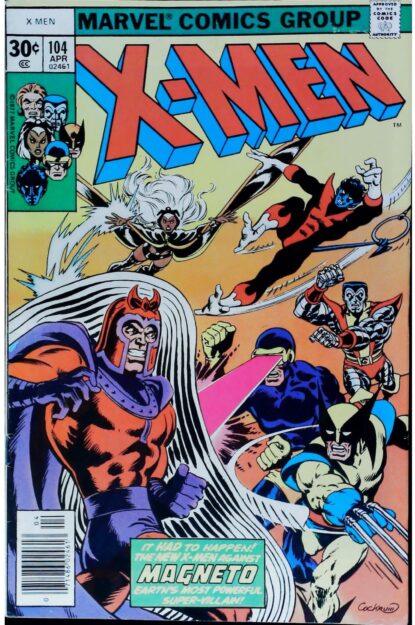 Couverture de UNCANNY X-MEN (1963) #104 - par Dave Cockrum - lecubeacomics.com