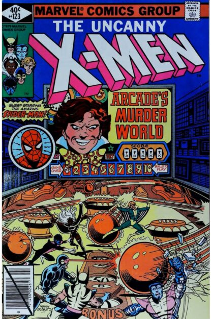 Couverture de UNCANNY X-MEN (1963) #123 - par Terry Austin - lecubeacomics.com